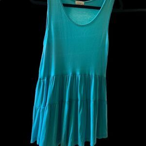 BLUE TUNIC sleeveless top sz S